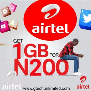 How To Activate Airtel 1GB For N200 and 4GB For N1000