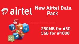 New Airtel Data Pack| 250MB for #50, 5GB for #1000
